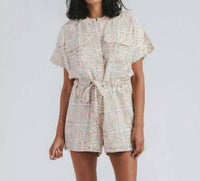 Cleobella Shawn Romper in tile print - women's pants
