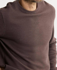 Jachs New York - Doubleface Mesh Crewneck Pullover Sweater