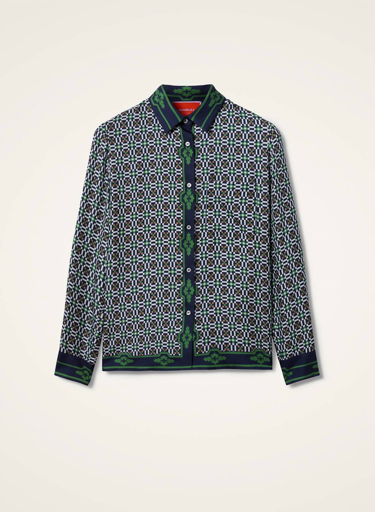 La Doublej - Straight-cut Button Down Silk Shirt