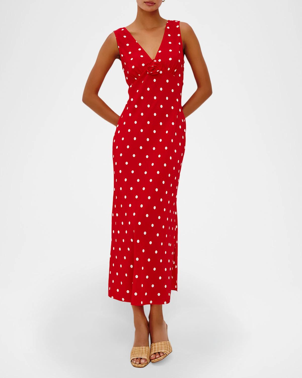 Rails Terena Sleeveless Midi Dress in rossa - women's dress