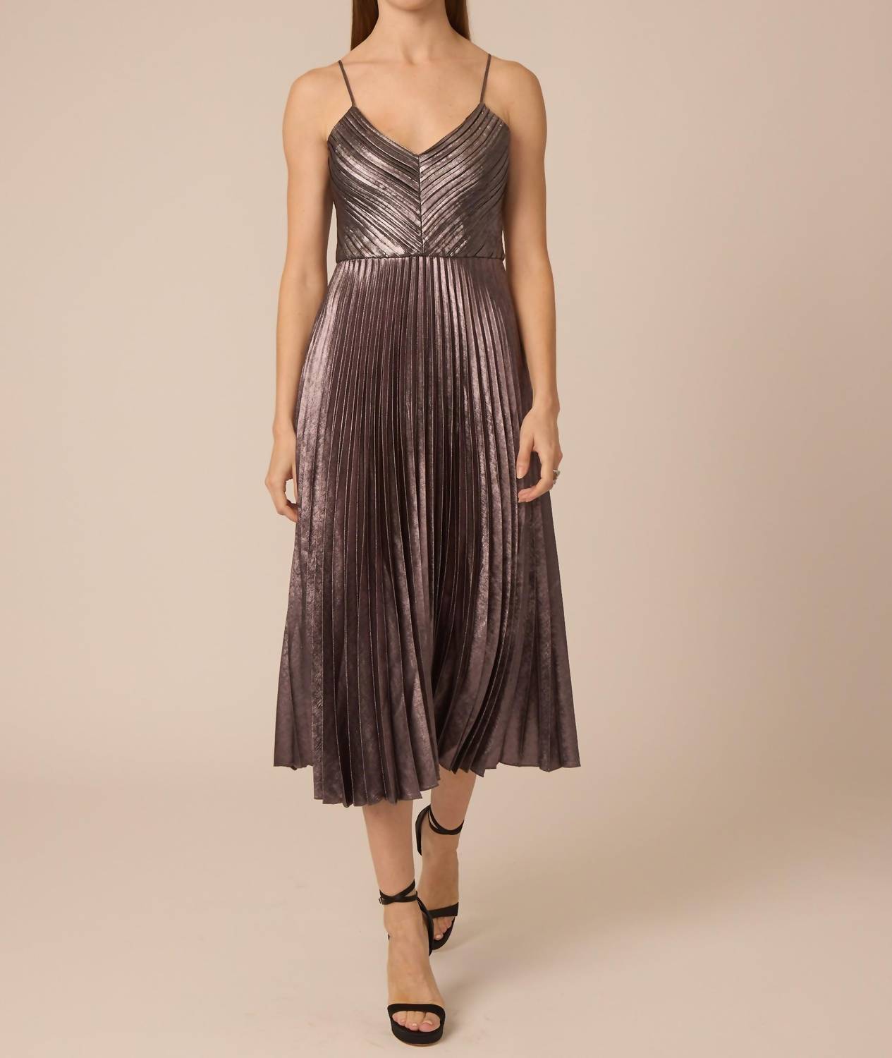 Gilner Farrar - Indie Pleated Cami Midi Dress