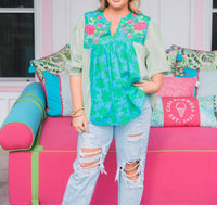 Layerz Clothing - Rowan Three Quarter Sleeve Top