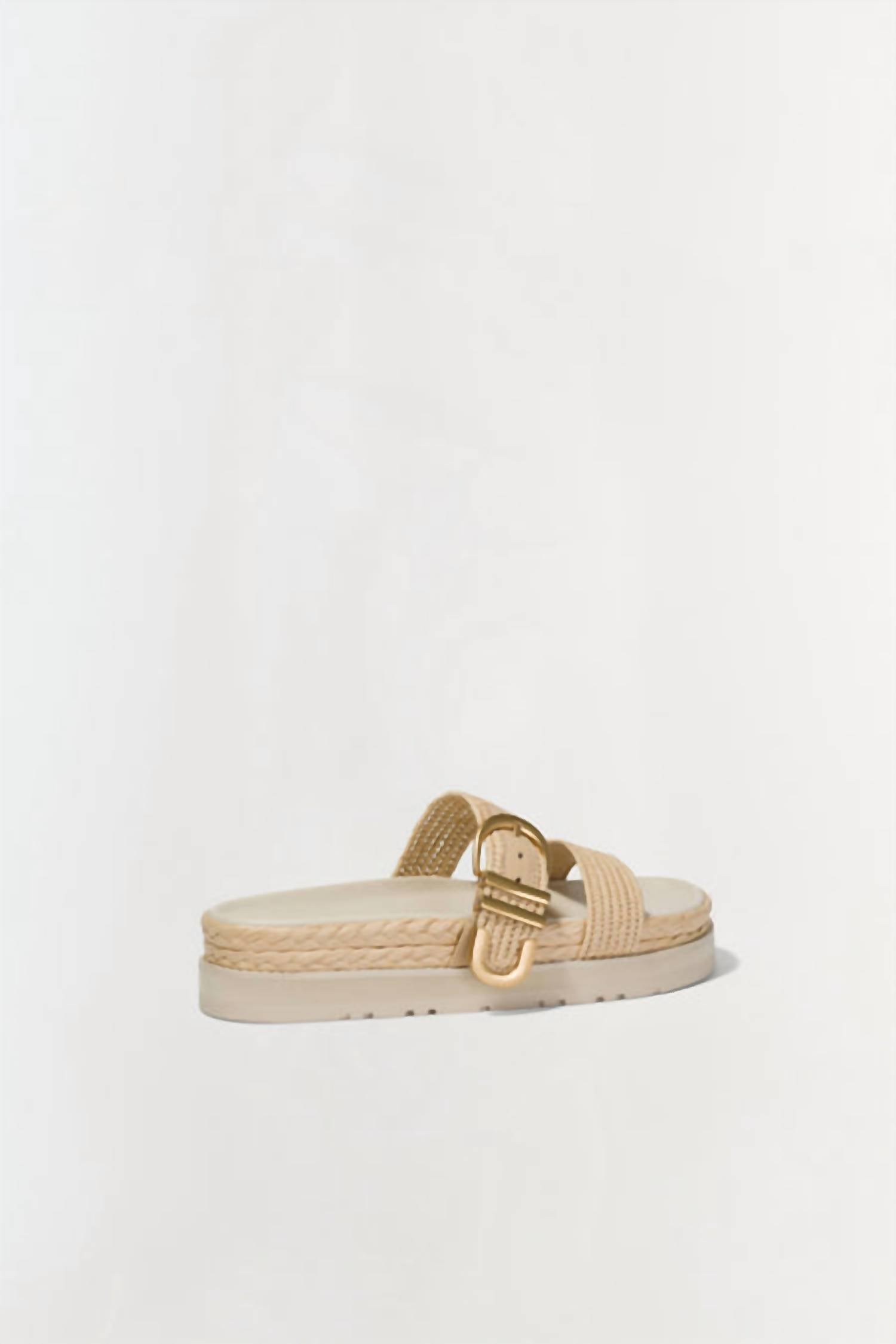 Simkhai - Women's Aida Raffia Buckle Sandal