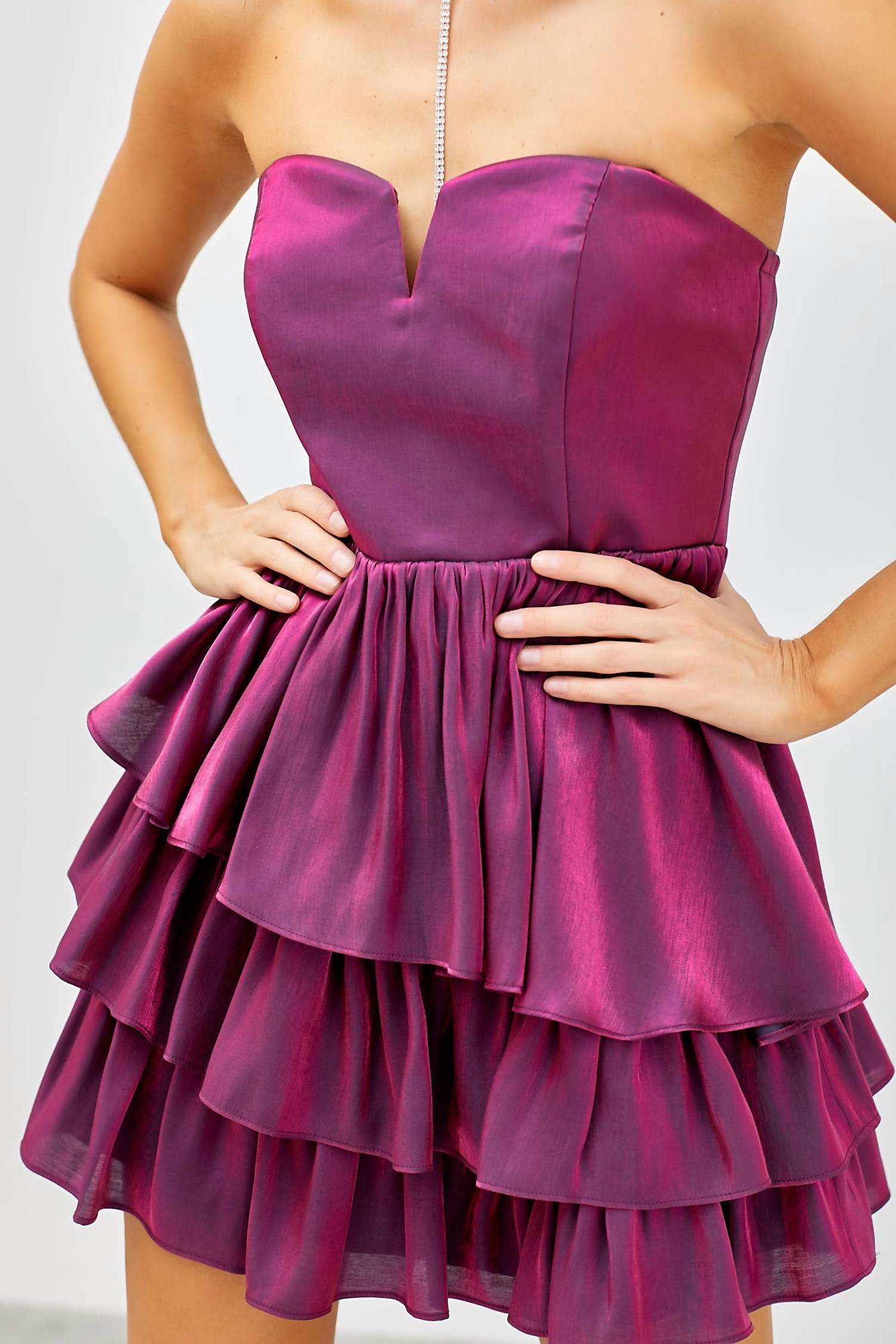 Do+Be - Strapless Ruffle Dress