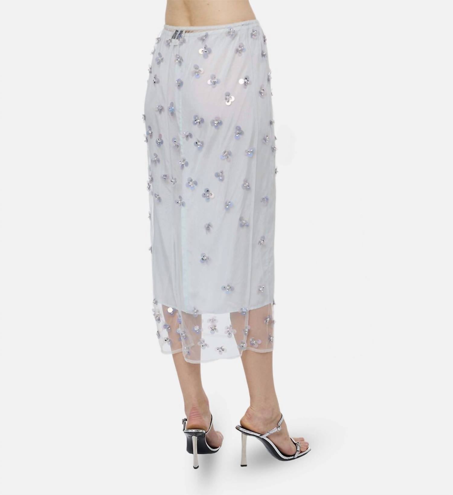 Forte Forte - Metallic Floral Sequins Skirt