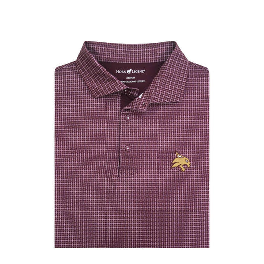 Horn Legend - Men's Texas State Window Pane Polo