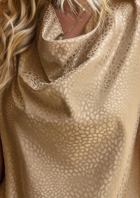 Supreme - Dotted Leopard Cowl Neck Blouse