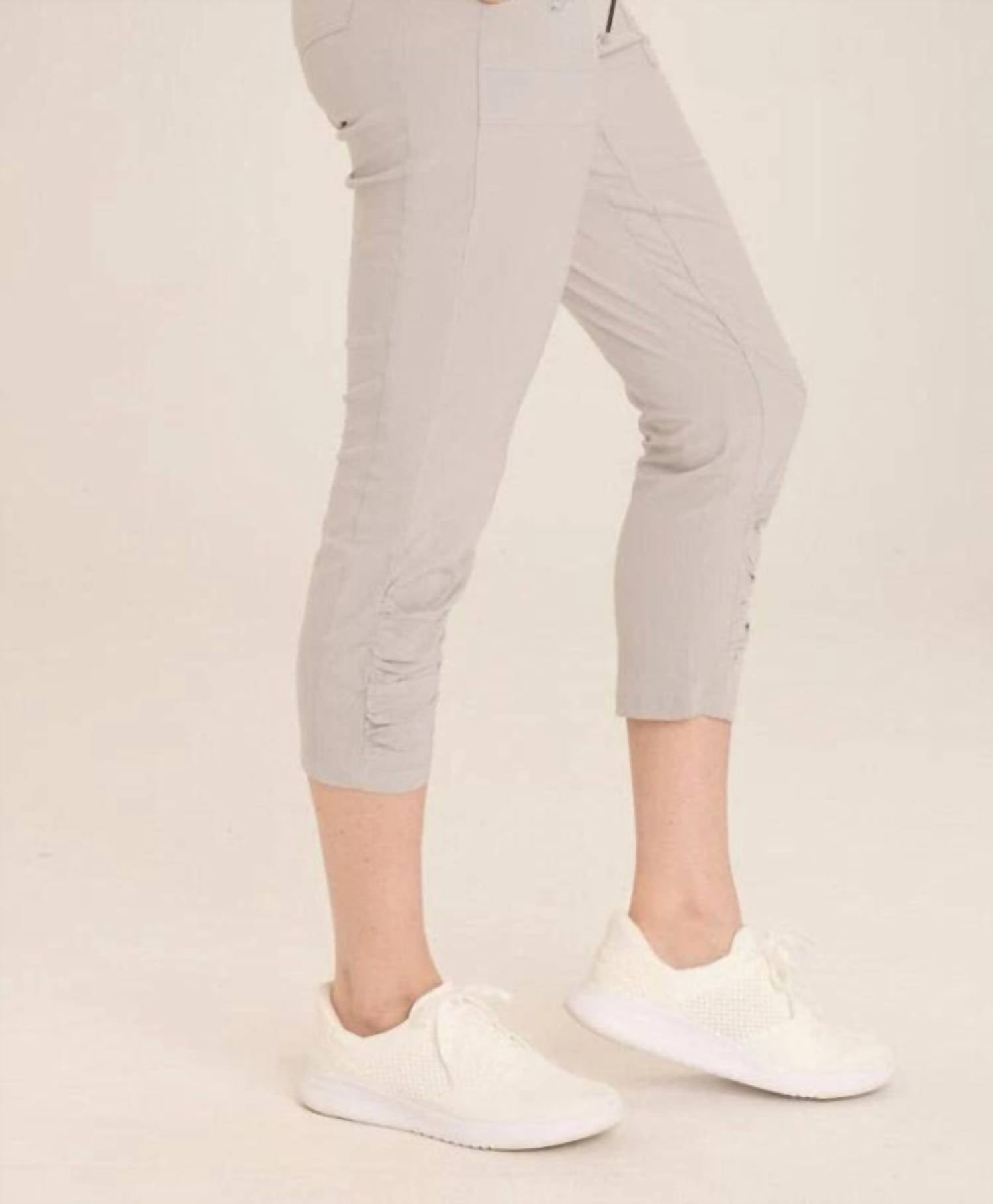 Wearables - Aksana Whisper Stretch Ruched Slim Pant