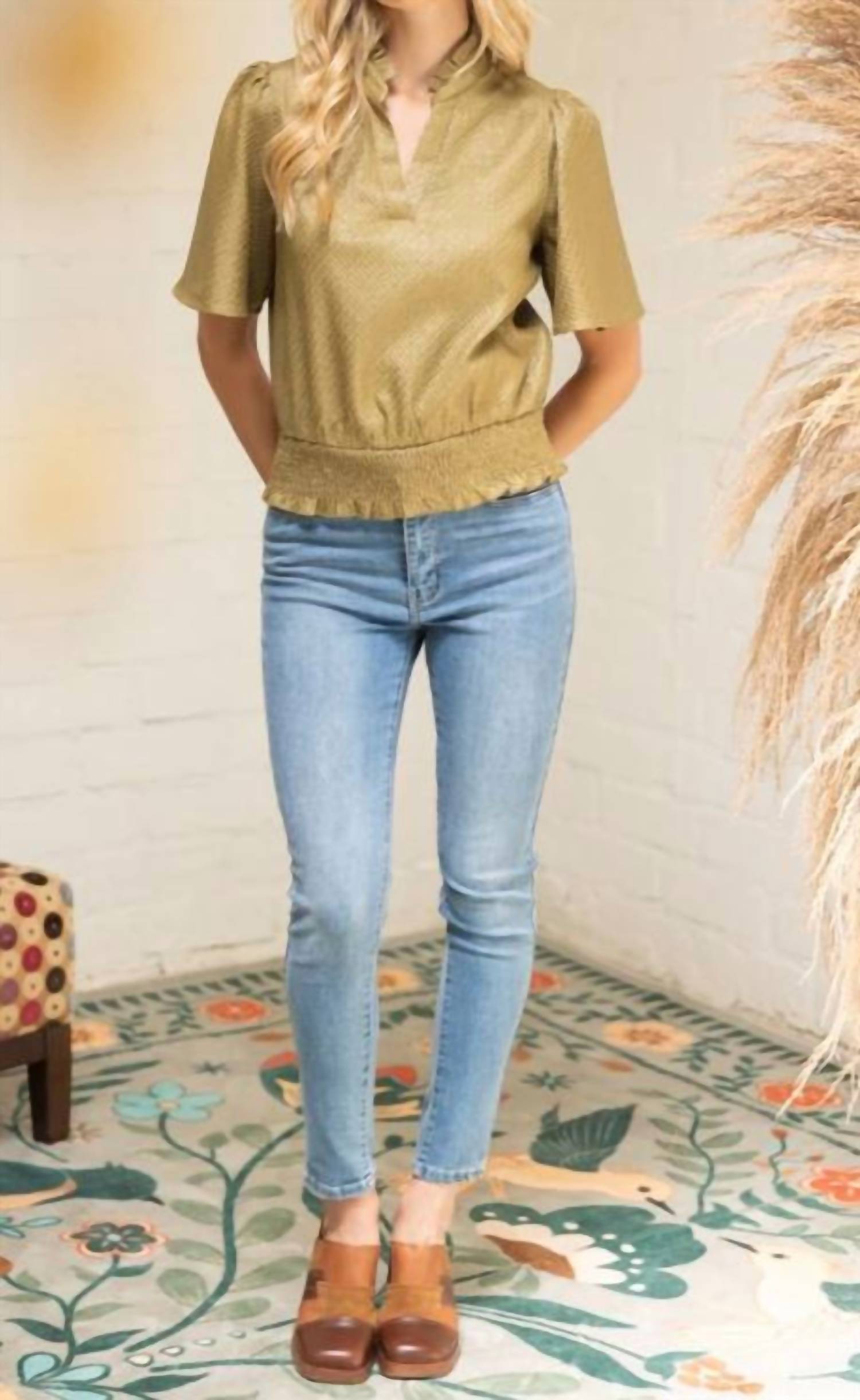 Voy - Smocked Top