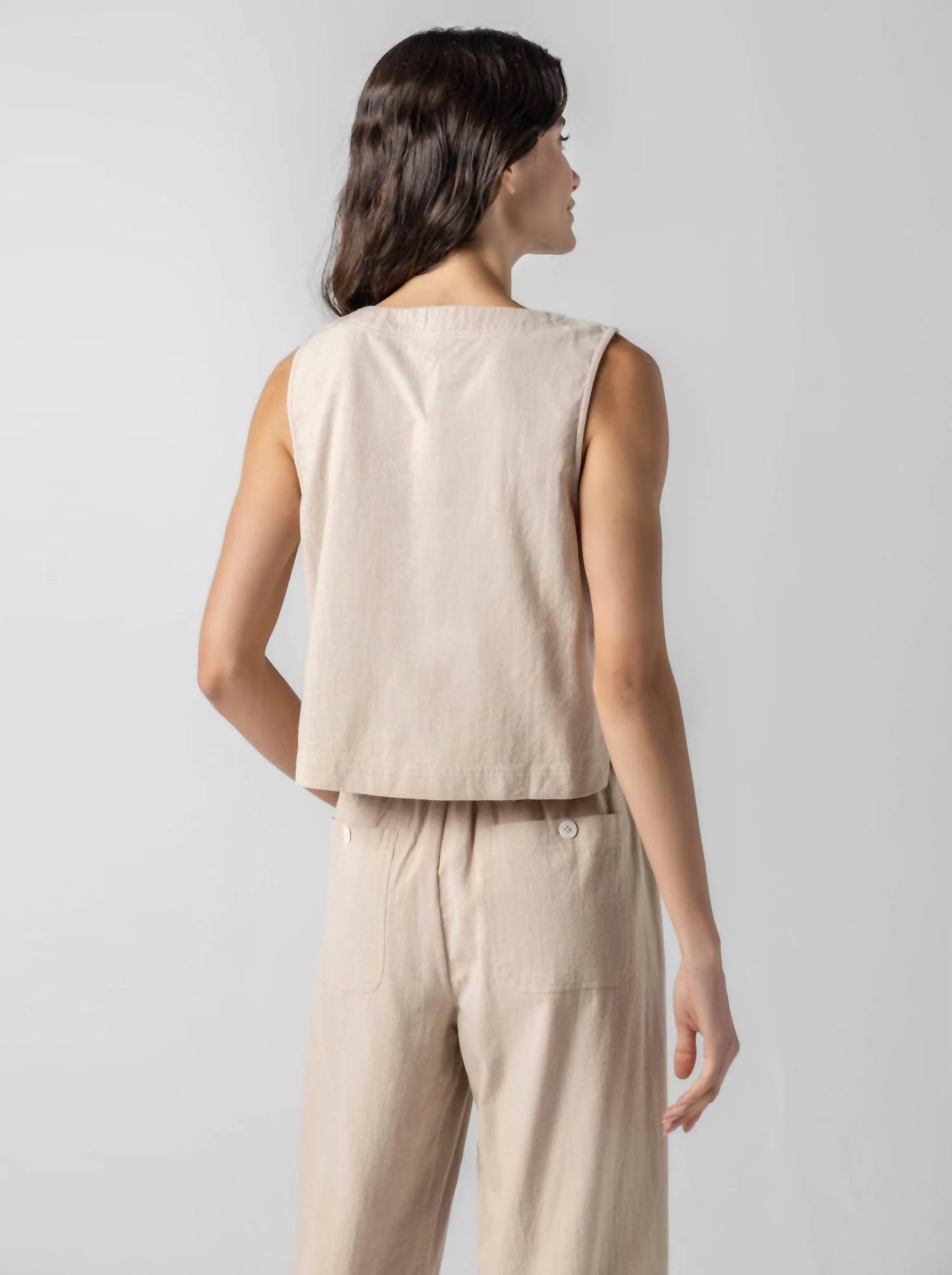 Lilla P - Cross Front Sleeveless Top