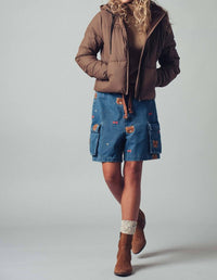 Urban Daizy - Women's Cozy Hooded Puffer Jacket