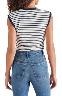 STEVE MADDEN Aubree Stripe Bodysuit - women's shirt - detail view