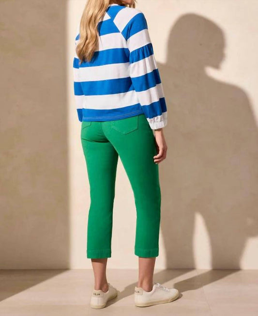 Tribal - Cabana Stripe Slub Knit Balloon Sleeve