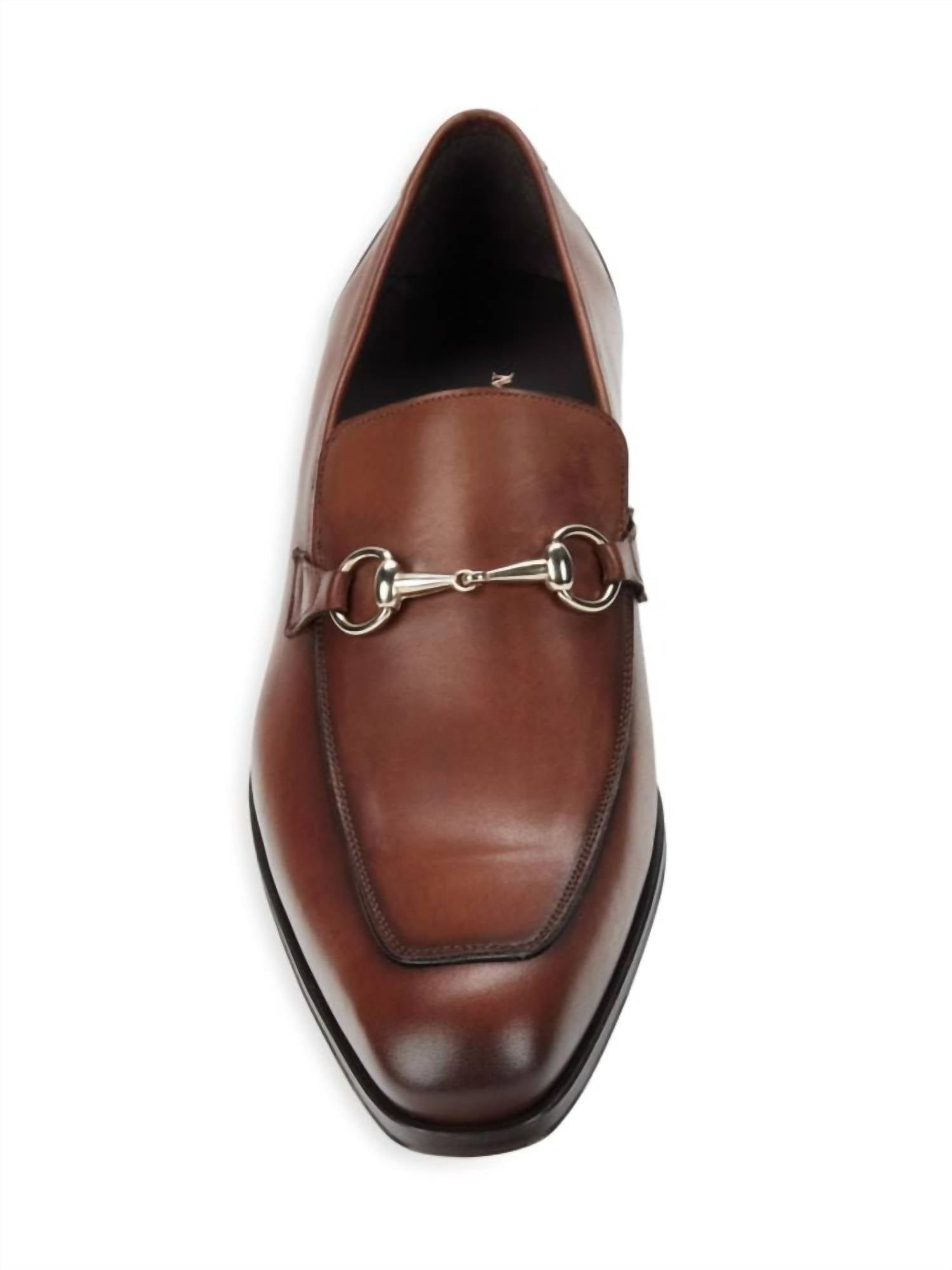 MEN'S APRON TOE LEATHER BIT LOAFERS