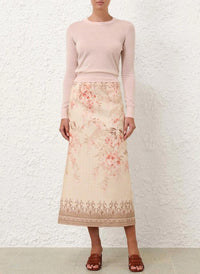 Zimmermann - Illuminate Pencil Midi Skirt