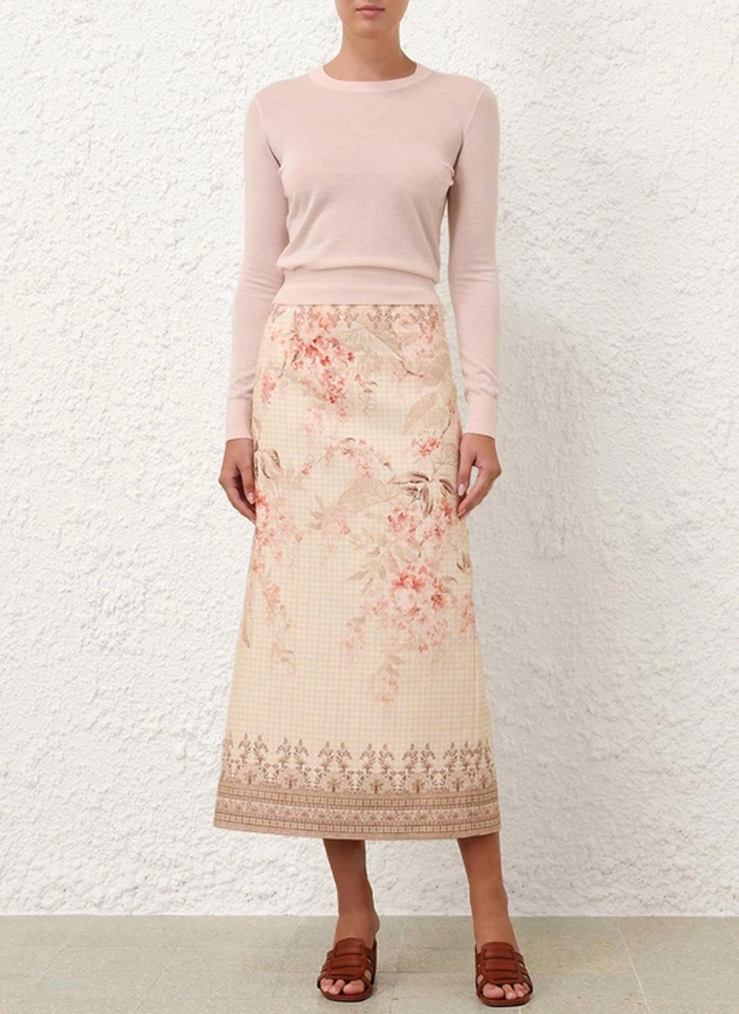 Zimmermann - Illuminate Pencil Midi Skirt