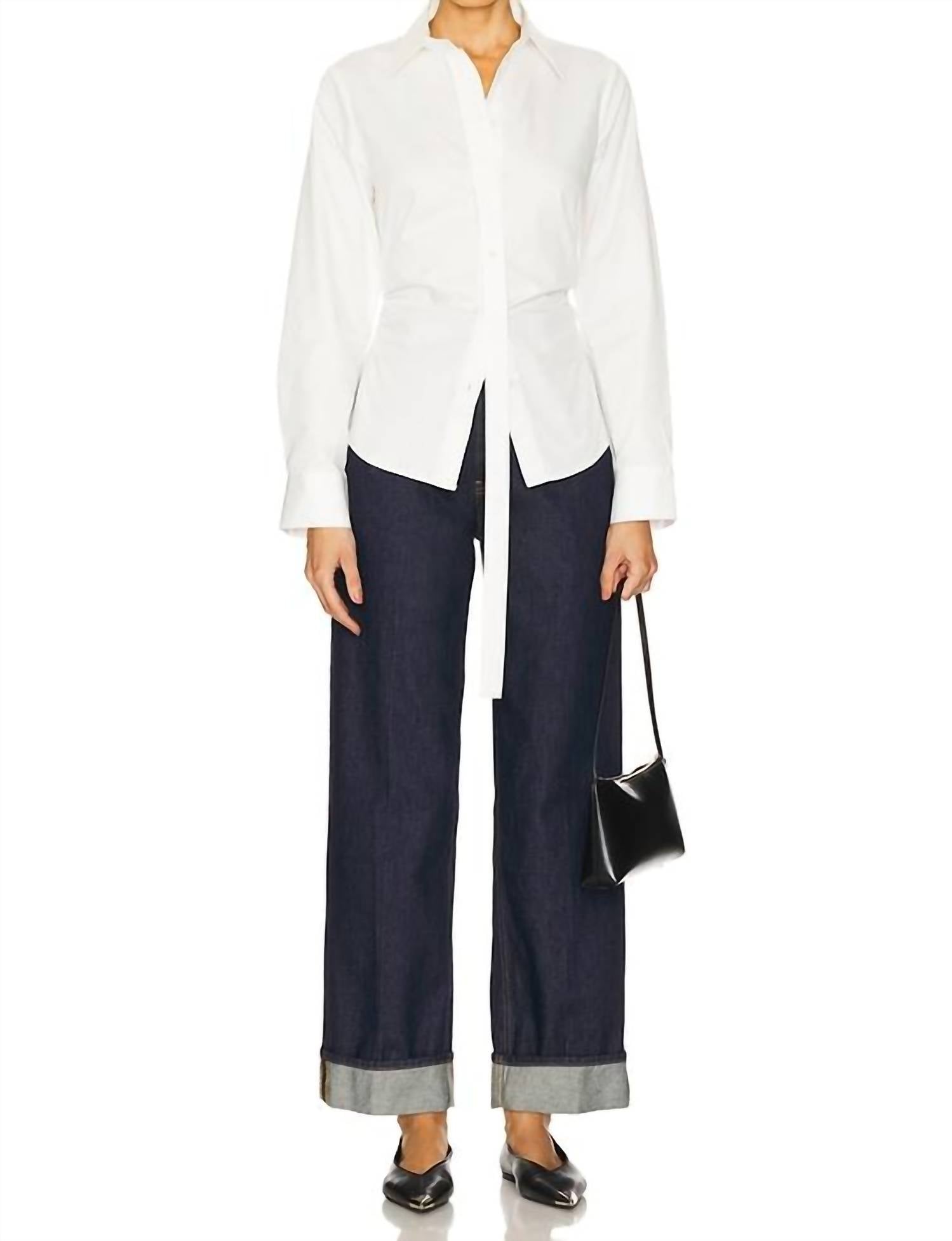 FRAME Trapunto Trouser Jeans in rinse - women's jeans - view 5