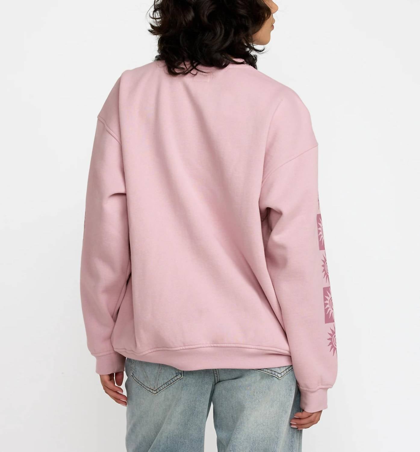 Rvca - Women's Baggie Boyfriend Crew Sweater