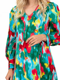 Scapa Lauren Perre - Long Sleeve Abstract Print Sheath Dress