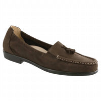 SAS Women's Hope Slip On Loafer in brown turf - women's flats