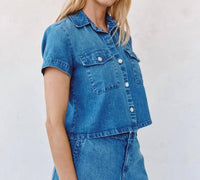 Bella Dahl - Short Sleeve Flap Pocket Shirt