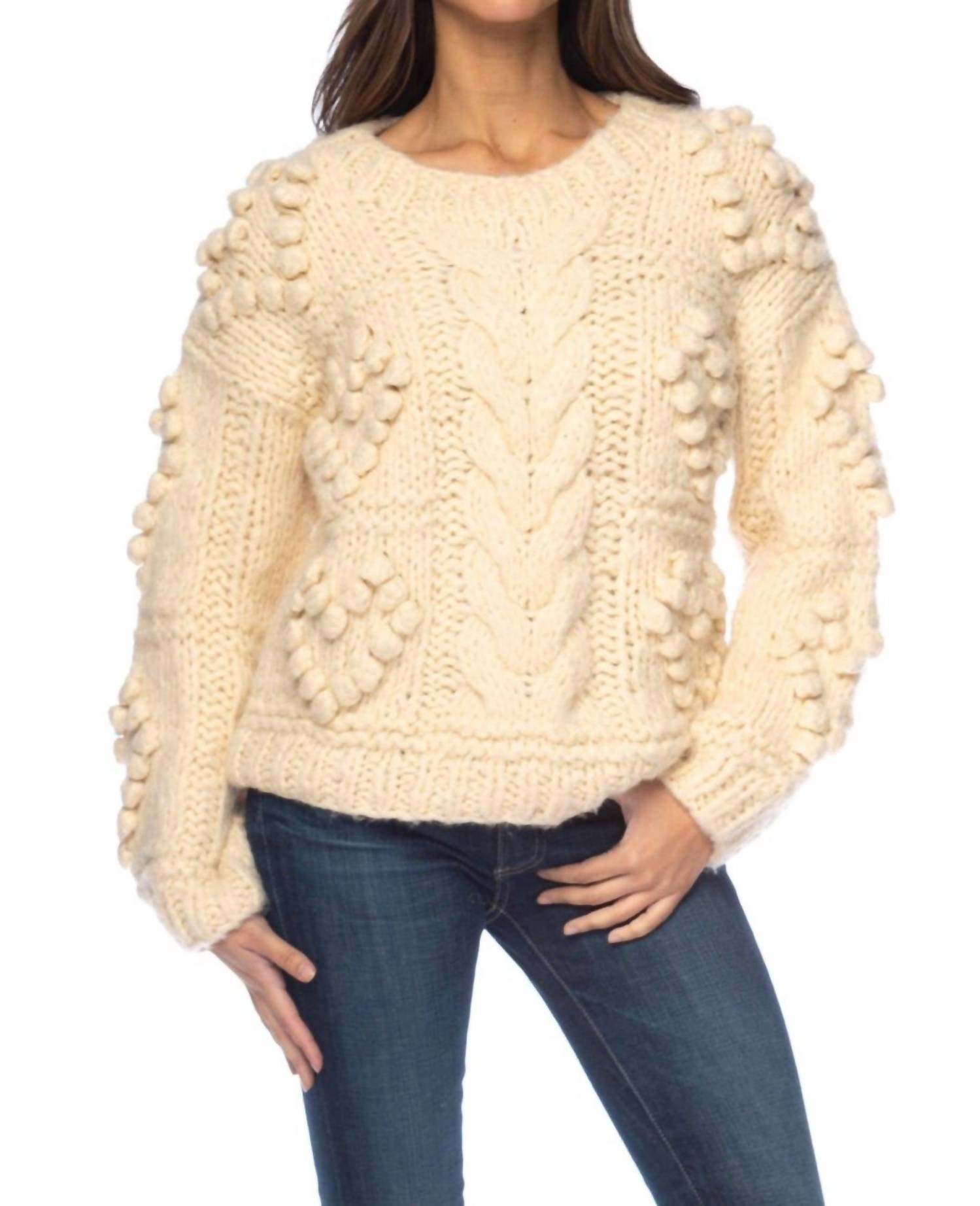 Tolani Elilah Sweater in pearl - women's sweater
