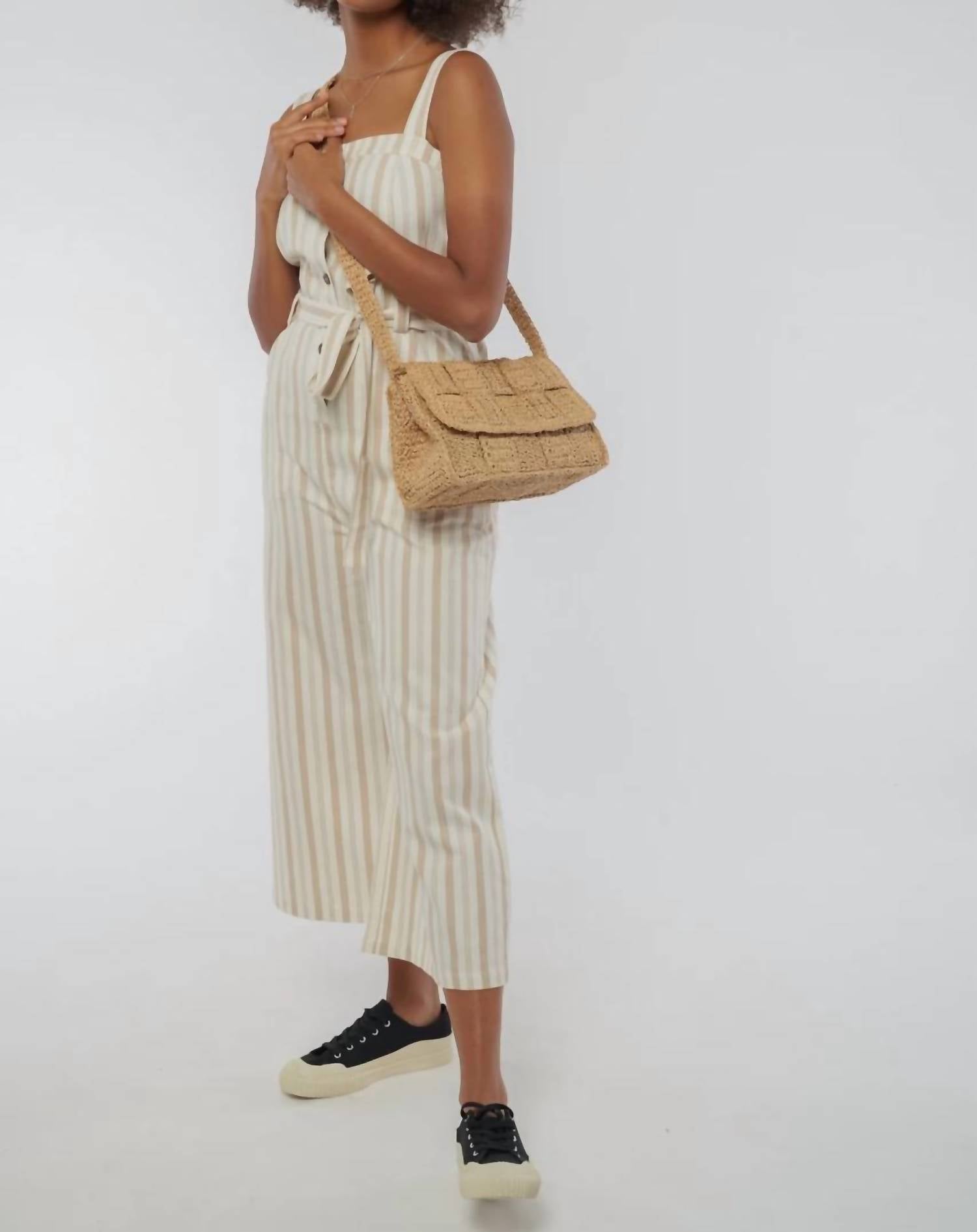 RENA STRIPED JUMPSUIT