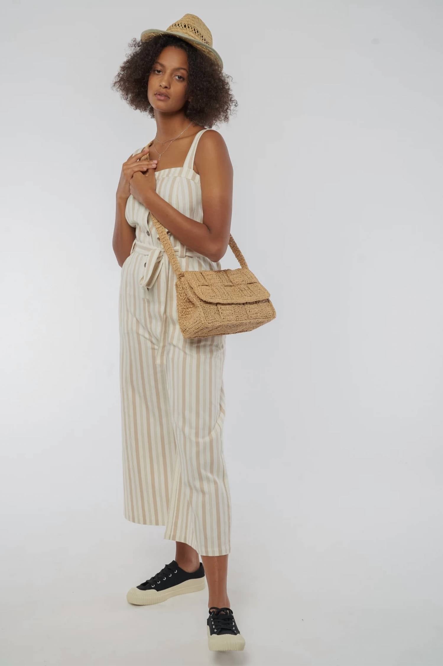 RENA STRIPED JUMPSUIT