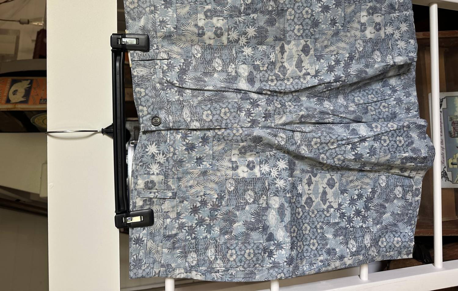 Charleston Khakis Men's Floral Shorts in blue - men's shorts