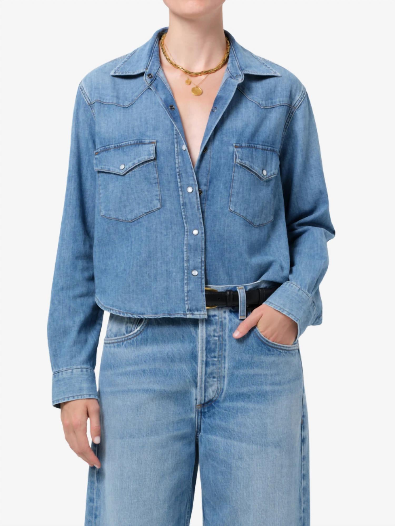 Citizens Of Humanity - Cropped Western Shirt