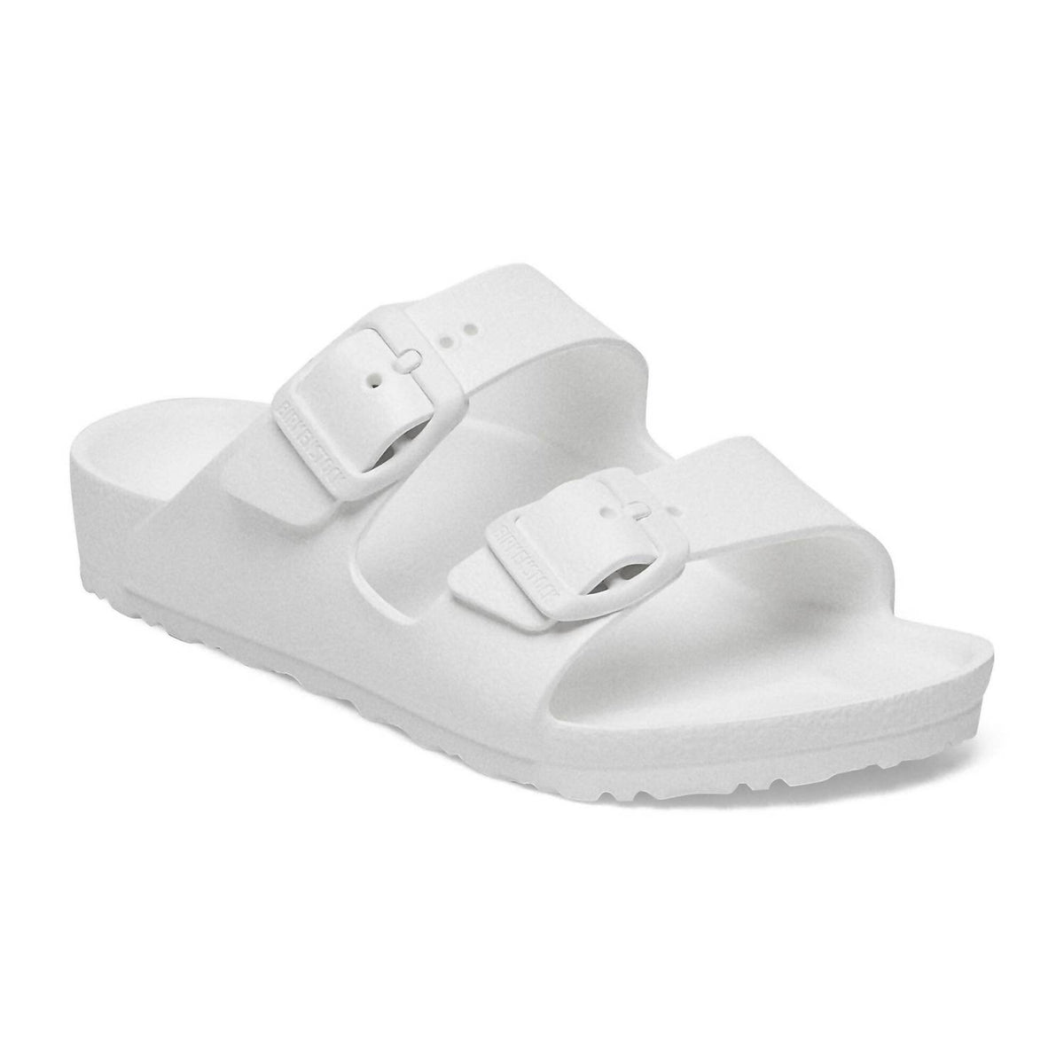 BIRKENSTOCK Girls Arizona Eva Sandal in white - kids' sandal - detail view