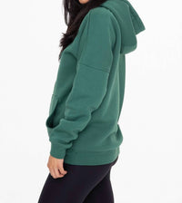 Mono B - Longline Slim Fit Fleece Hoodie