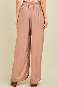 Entro - Solid Slit Maxi Pants
