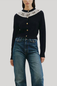 Nili Lotan - Josefa Cashmere Fair Isle Cardigan