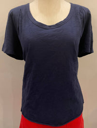 Mododoc - Women's Short Sleeve Pleated Shoulder Tee