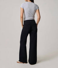 Edyson Valentino High Rise Jeans in black - women's jeans - detail view