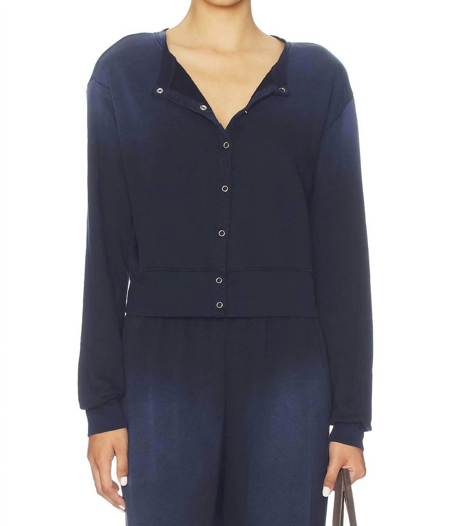 Michael Lauren - Novak Snap Front Sweatshirt