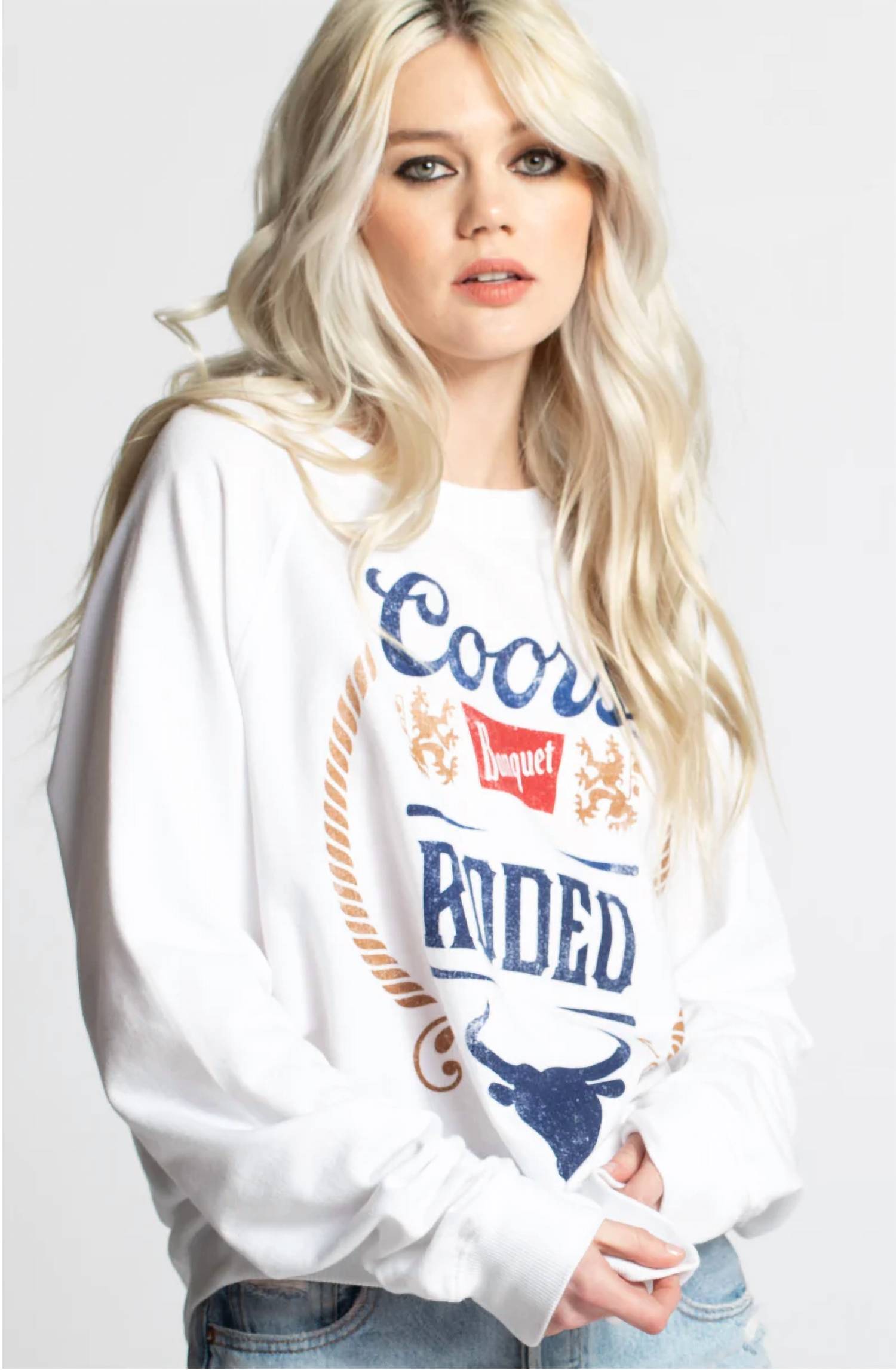 Recycled Karma - Graphic Casual Oversized Sweatshirt