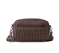HAUTE SHORE Women's Noa Vegan Cargo Camera Crossbody Bag in chocolate - women's bag