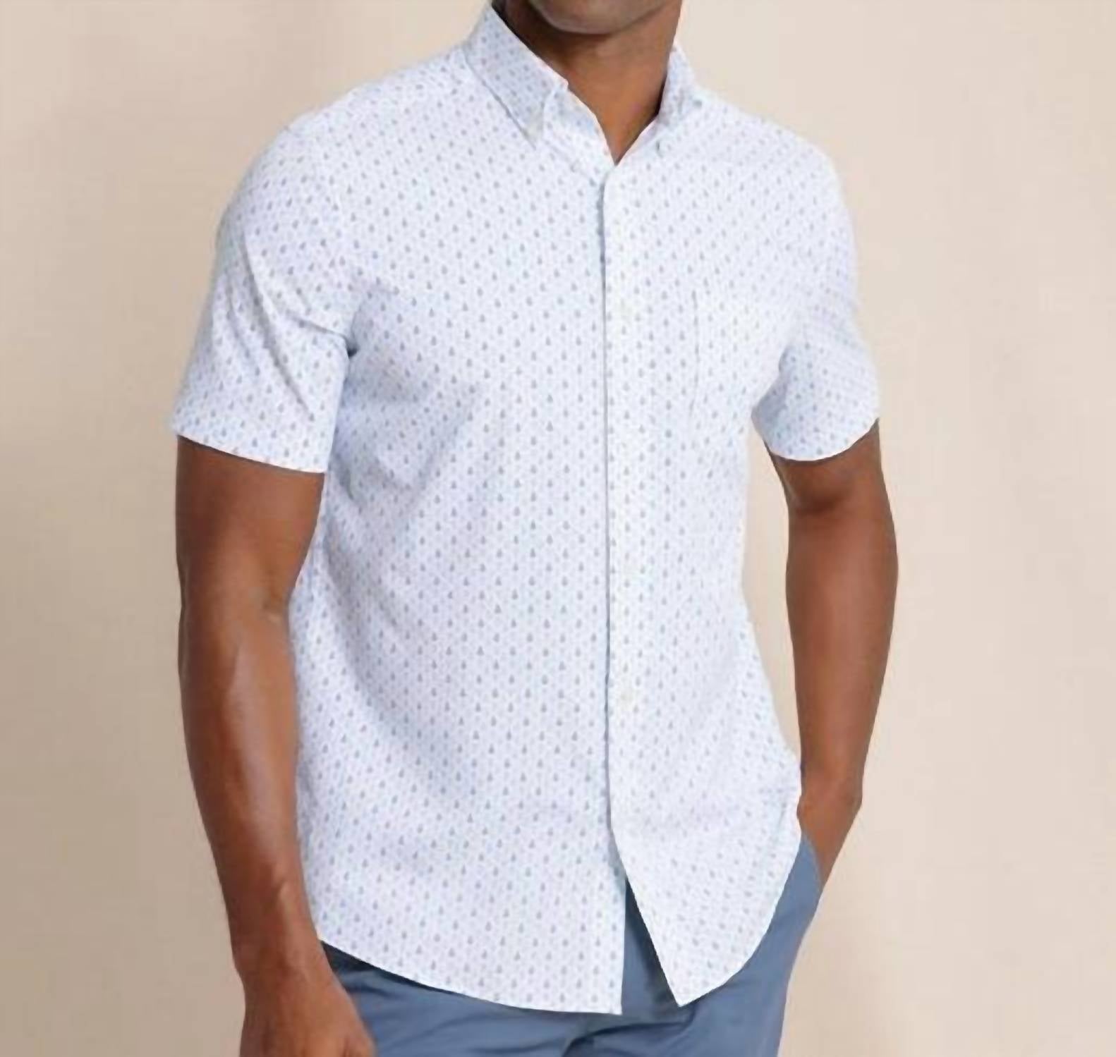 Southern Tide - Anchors Away Intercoastal Short Sleeve Sport Shirt