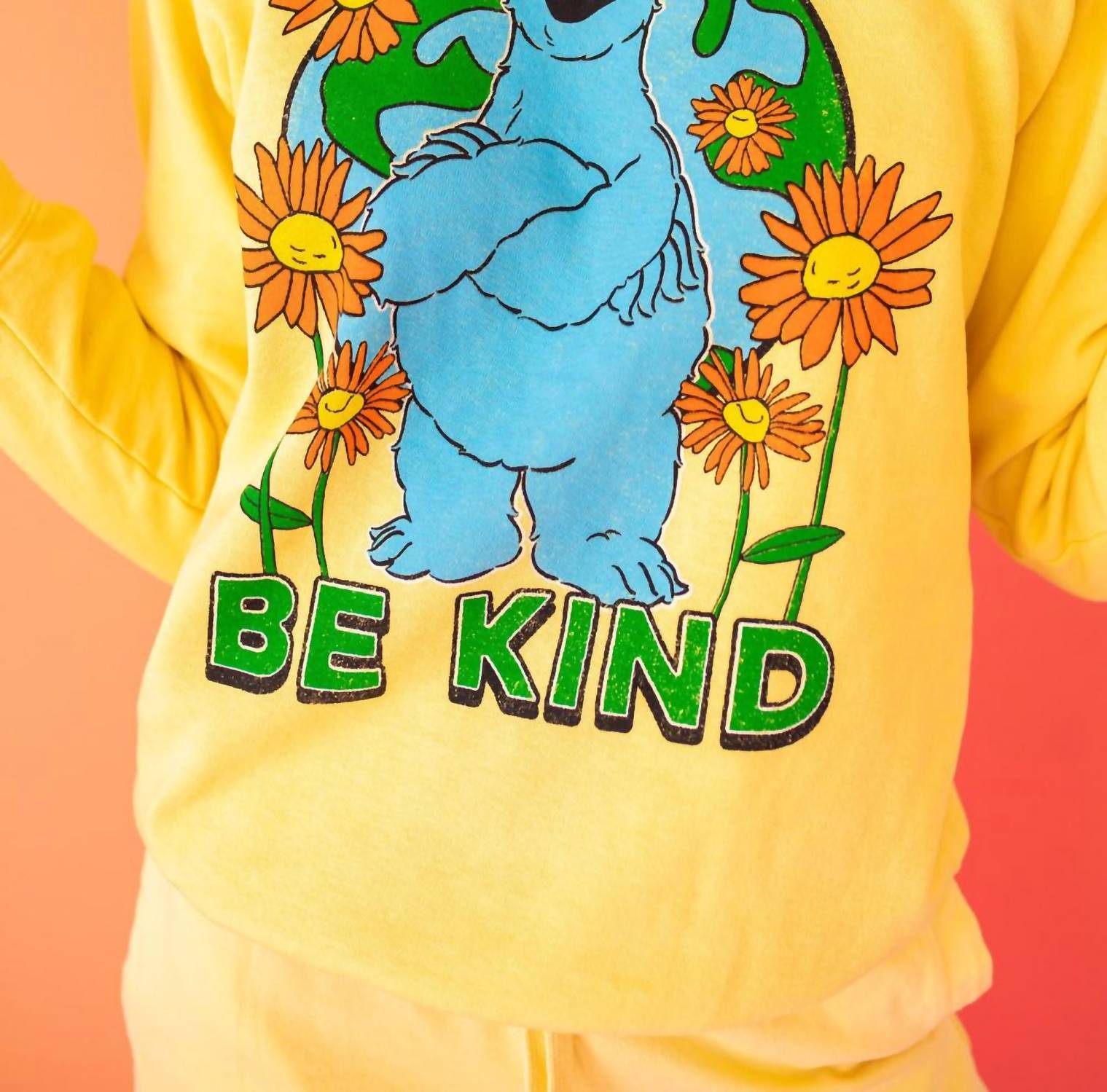 People Of Leisure - Sesame Sweatshirt Be Kind Cookie Monster Sweatshirt