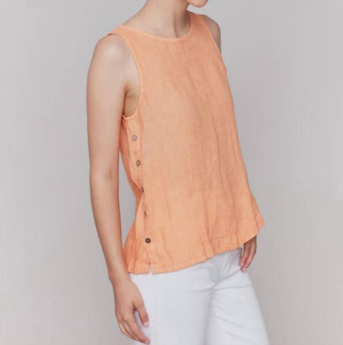 Charlie B - Sleeveless Linen Top