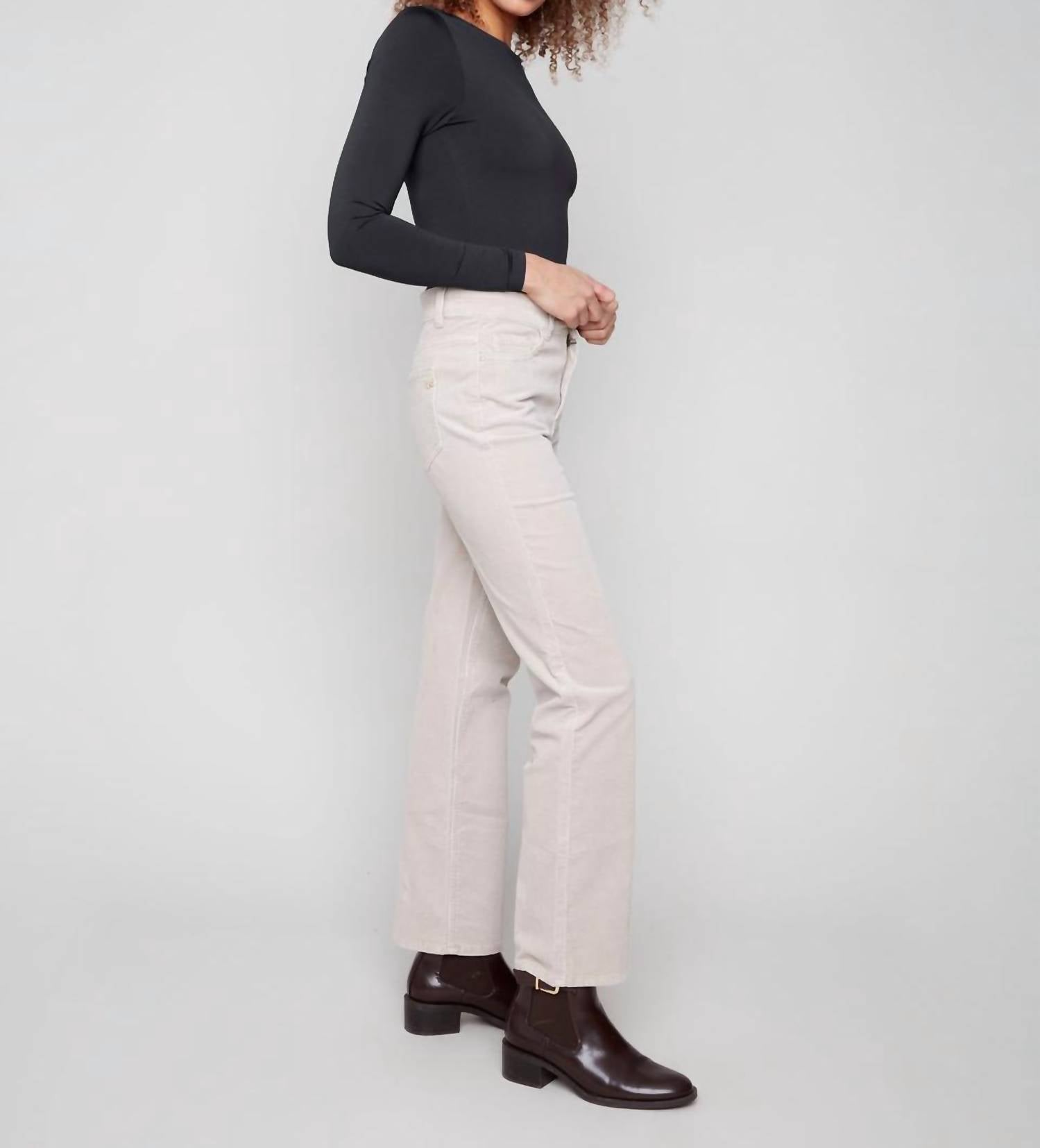 Charlie B - Straight Leg Corduroy Pants