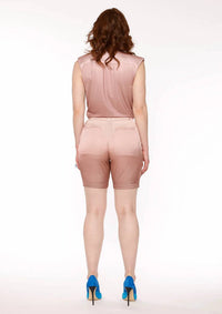 Circular Path - Sleeveless Wrap Bodysuit