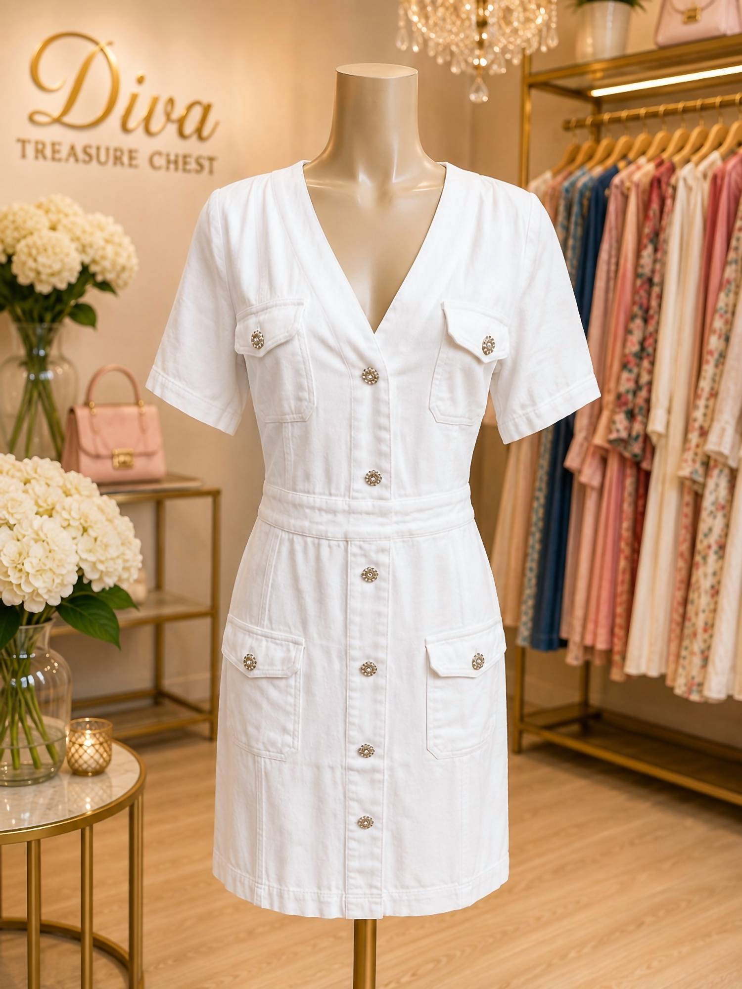 Eesome - Women's Button-down Midi Dress
