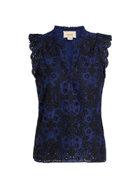 Figue - Maris Embroidered Cotton Top