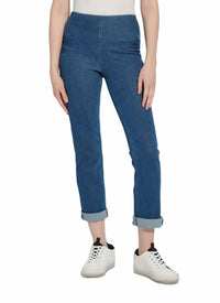 Lysse - Boyfriend Cuffed Denim Leggings