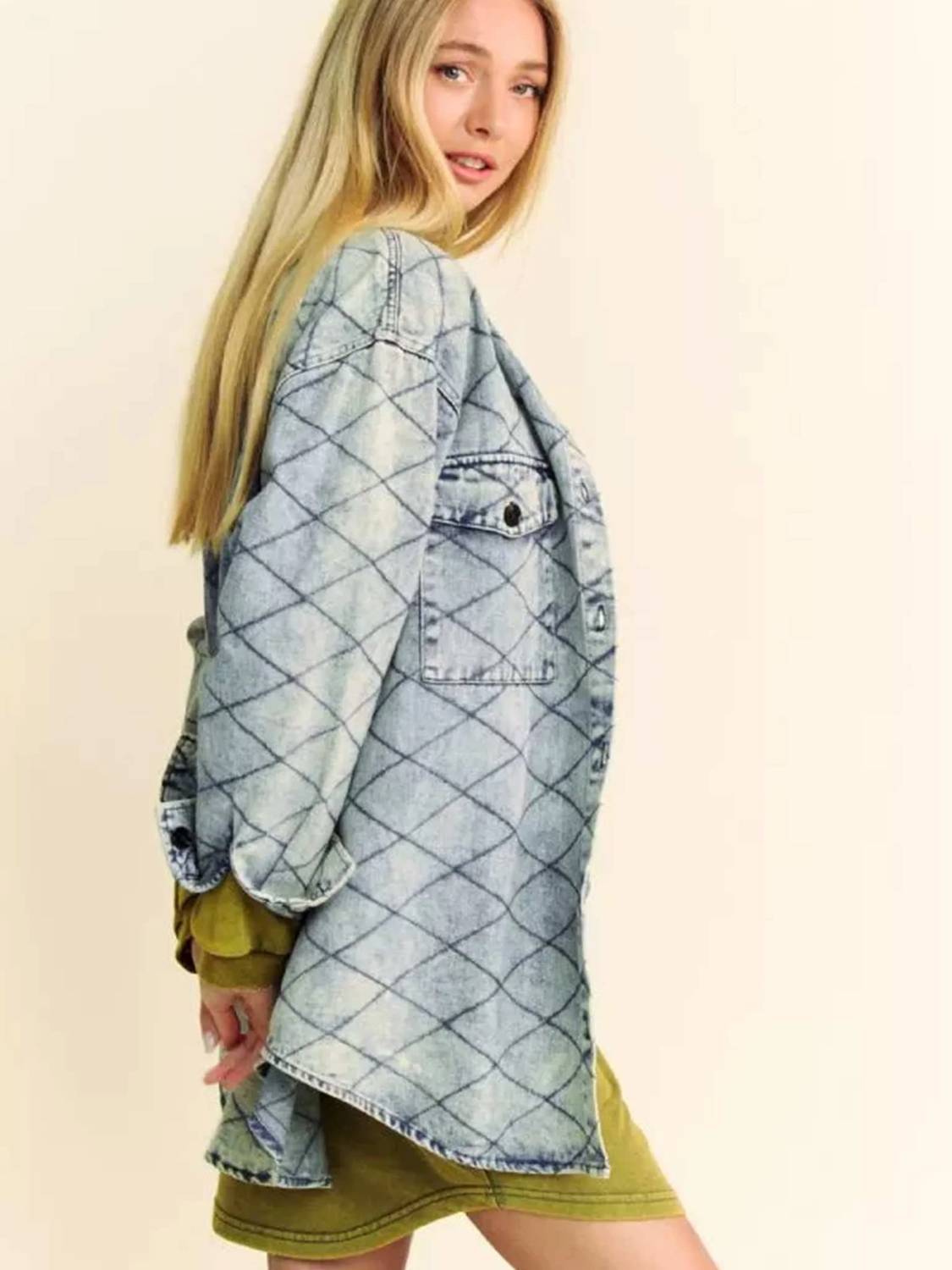 Davi & Dani - Quilted Shirt Jacket