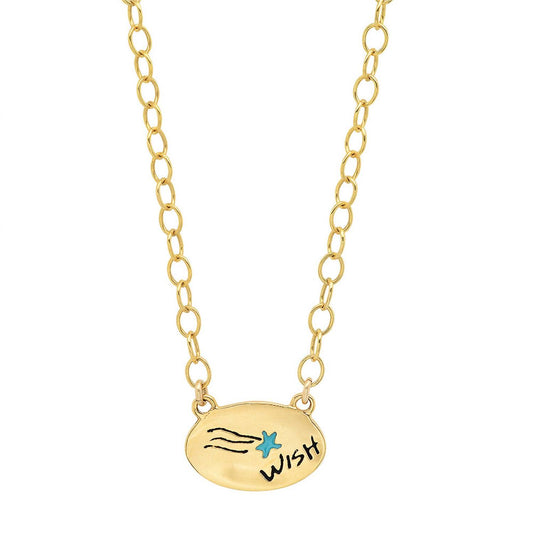Jessica Elliot - Women's Enamel Oval Necklace - Wish