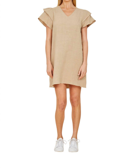 Dolce Cabo - FLUTTER SLEEVE DRESS